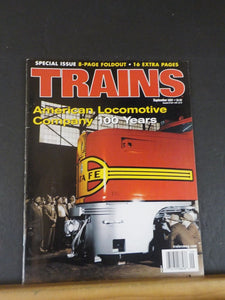 Trains Magazine 2001 September American locomotive Company 100 years