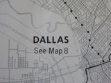 Map Texas Electric Railway Lot of 8 maps