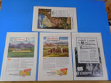 Ads Union Pacific Railroad Lot #16 Advertisements from various magazines (10)