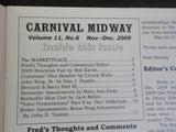 Carnival Midway Vol 11 #6 November/December 2009 Cummons' Dive Bomber Bernard &