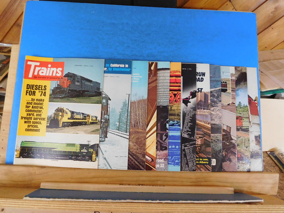 Trains Magazine Complete Year 1974 12 issues