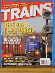 Trains Magazine 2006 July Fight for Conrail Chinese steam to Iowa GPS to watch t