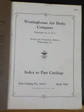 Westinghouse Air Brake Company Index to Parts Catalogs  DAMAGE