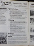 Railroad Model Craftsman Magazine 1992 December V&O 30th anniv ATSF SD40 kitbash