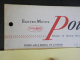EMD Pointers 1972 June 5 3 Three Axle model HT-C truck Dynamic brake current lim
