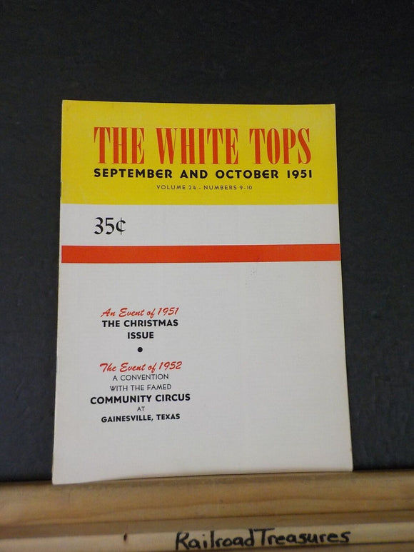 White Tops Circus Magazine 1951 September October The Whitney Show