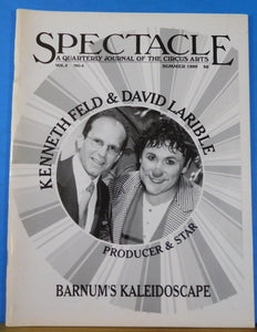 Spectacle 1999 Summer Quarterly Journal of the Circus Arts
