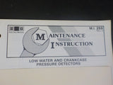 EMD Maintenance Instructions MI 259 Rev F October 1981 Low water and crankcase p