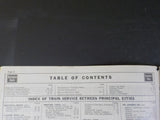 Burlington Route System Public Timetable 1953 February-April