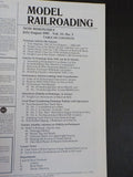 Model Railroading 1985 July August Freight cars Drainage ditches Rocks Embankmen