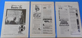 Ads Santa Fe Railroad Lot #5 Advertisements from various magazines (10)