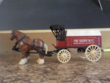 Ertl Horse & Delivery Wagon bank The Golden Rule Wyoming