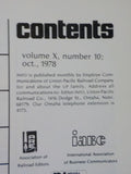 Info Union Pacific Railroad 1978 October On to Alaska