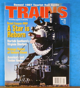 Trains Magazine 1997 May Grand Canyon 4960 Norfolk Southern Virginia shortcut