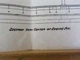Drawing CPR central division Engine house at Reston Manitoba HO Scale