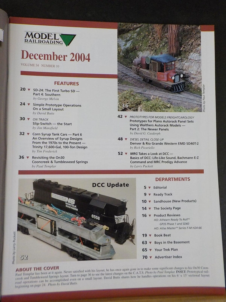 Model Railroading 2005 February Simple Prototype Operations ...