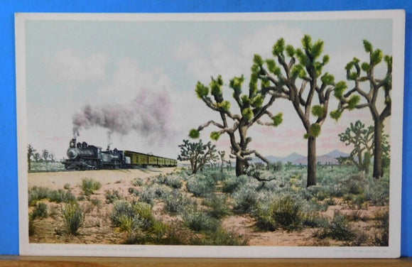 Postcard California Limited on the desert card #5512. This land of sage and cact