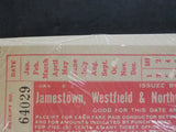 Jamestown, Westfield & Northwestern R.R. Company Ticket 1940