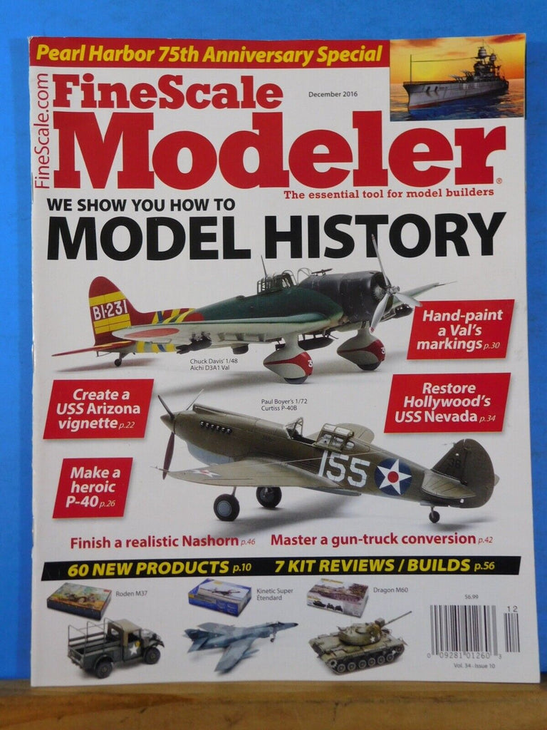 FineScale Modeler 2016 Dec How to Model History Pearl Harbor 75th anni ...