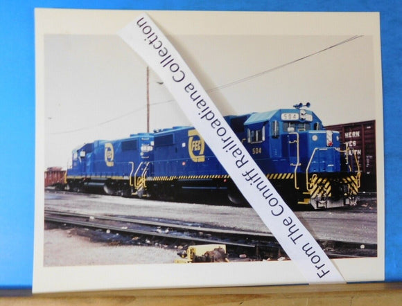 Photo Florida East Coast Locomotive #504 8X10 Color FEC