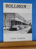 Rollsign Magazine of New England Transit News 1980 January February