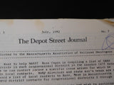 Depot Street Journal Lot of 54 1982-1987 Newsletter MA Assn of RR passengers
