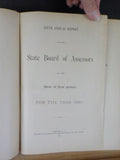 Annual Report of the State Board of Assessors New Jersey 1889  Hard Cover