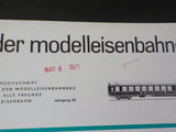 Der Modelleisenbahner 1971 Marz 3/71  Trade journal for model railroaders