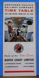 Northern Pacific Railway Company Passenger Timetable 1966 Oct 30