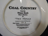 Plate Winter Rails Plate CollectionCoal Country Ted Xaras p0099