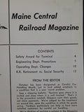 Maine Central Railroad Employees Magazine 1953 October Safety award for terminal