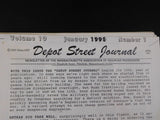 Depot Street Journal Lot of 44 1988-1991 Newsletter MA Assoc of RR Passengers