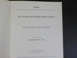 Cleveland and Pittsburg Railroad Company Annual Report 1936 89th Mileage Equipme