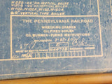 Blueprint PRR Wrecking Cranes Oil Fired Boiler Oil Burner  Firing Instruc 444728