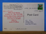 Postcard Lehigh Valley Locomotive #414 Postmarked 1994 Lehigh Valley PA