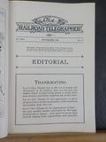 Railroad Telegrapher, The 1928 November Vol XLV # 11