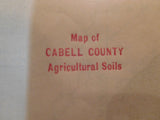 Map West Virginia Geological Survey  Maps 1913 Cabell Couty WV