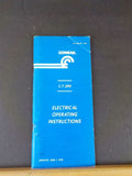 Conrail Electrical Operating Instructions 1973 C.T. 290 Soft Cover