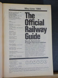 Official Railway Guide 1984 May June North American Freight Service Edition