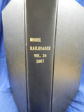 Model Railroader Magazine Bound Volume 34 1967