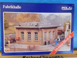 Pola HO Kit #841 Brick factory hall.  Wealth of accessories such as gas bottles,