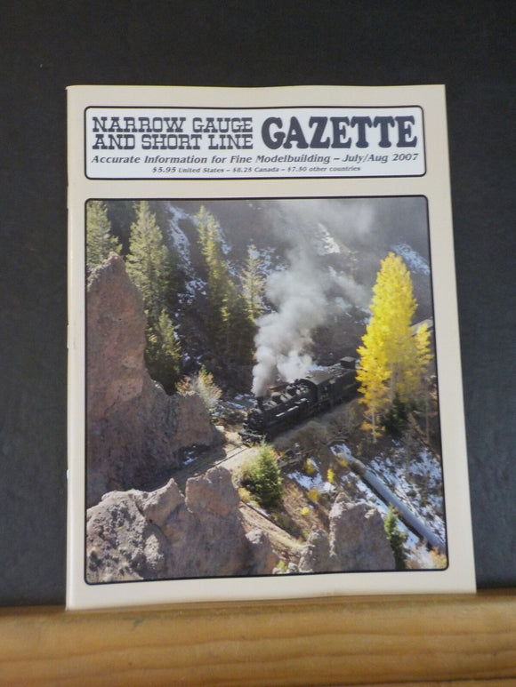 Narrow Gauge & Short Line Gazette 2007 July August On30 Flatcar and Its Load of