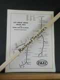 MAP Chicago & Eastern Illinois Railroad Fast Freight Service Junction Points