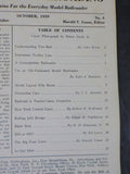 Miniature Railroading 1939 October Vol 2 #4 Magazine Rolling lift bridge