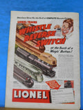 Model Builder 1937 November December Lionel Magazine How real Railroad are buil