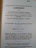 Agreements Baltimore & Ohio Railroad Company Vol 14 Vice President 1916-1923