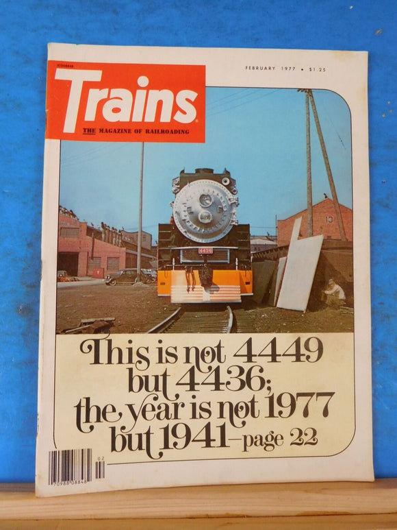 Trains Magazine 1977 February This is not #4449, its #4436 the year is 1941