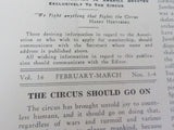 White Tops Circus Magazine 1943 February March Circusman Bert Cole