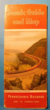 MAP Pennsylvania Railroad Scenic Guide and Map 1953