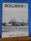 Rollsign Magazine of New England Transit News 1983 September October Boston’s Le
